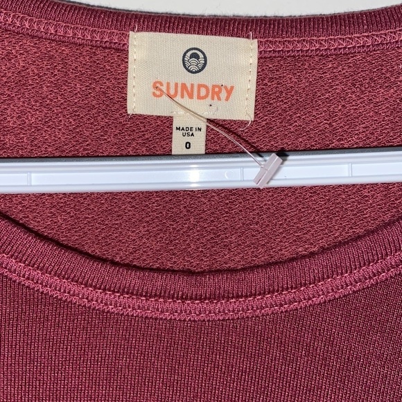 Sundry “Loved” sweatshirt, size 0 (XS), feels lived in, oh so soft and oversized - Picture 3 of 7